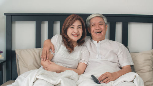 Portrait of a smiling young couple