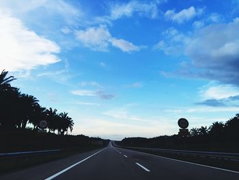 Road passing through empty road