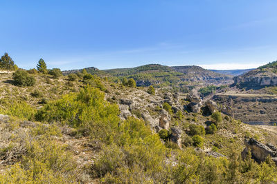 View of the rocks near the cuenca city, spain