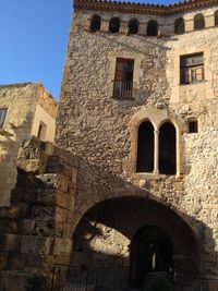 Low angle view of old building