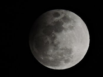 Scenic view of moon against sky at night