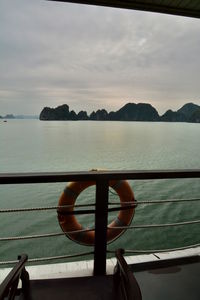 Close-up of sea against sky