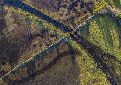 Aerial view of rural landscape