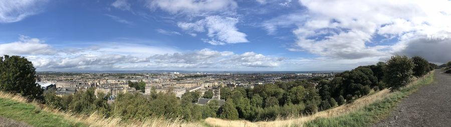 Panoramic view of landscape against sky