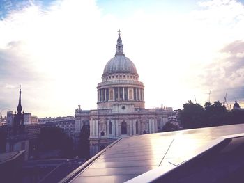 Cathedral against sky in city