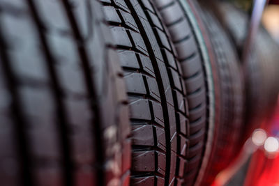 Close-up of tires