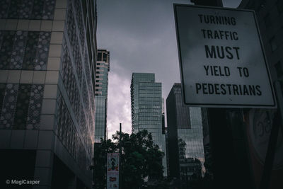 View of city buildings against sky