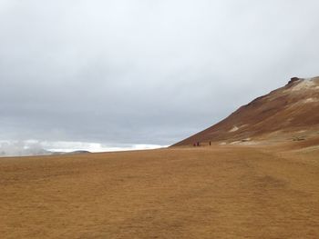 Scenic view of desert against sky