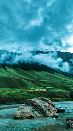 Scenic view of landscape against sky