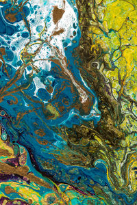 Full frame shot of multi colored water