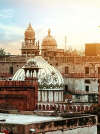 Exterior of building against sky in city
