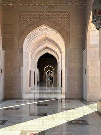 Corridor of historic building