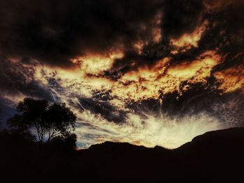 Low angle view of cloudy sky