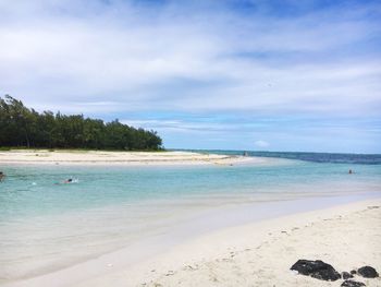 Beach against sky