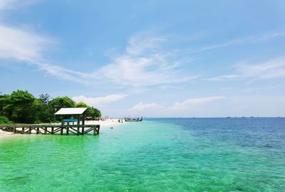 Scenic view of sea against sky