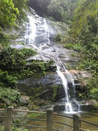 River flowing through rocks