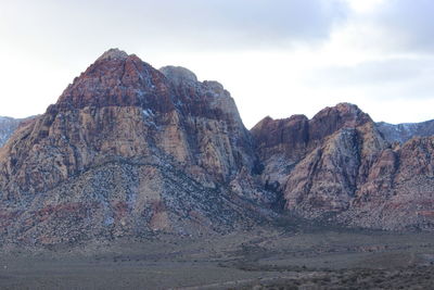 Scenic view of rocky mountains against sky