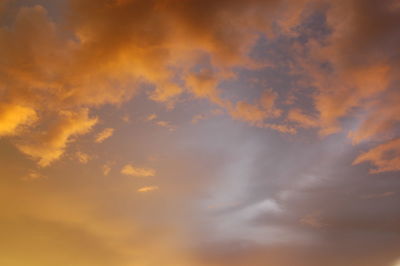 Low angle view of dramatic sky