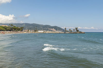 Scenic view of sea against sky