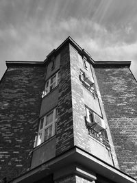 Low angle view of building against sky