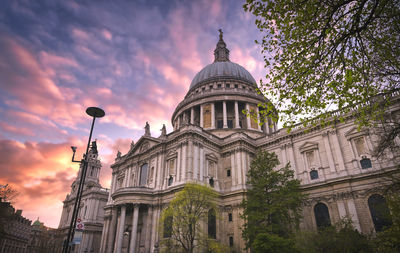 Low angle view of building against sky