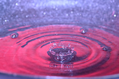 Close-up of splashing water