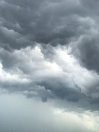 Low angle view of clouds in sky