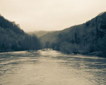 Scenic view of river