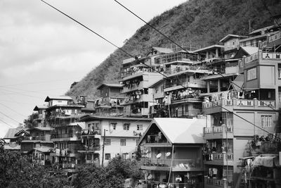 Residential buildings against sky