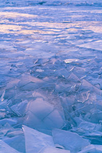 Full frame shot of frozen landscape