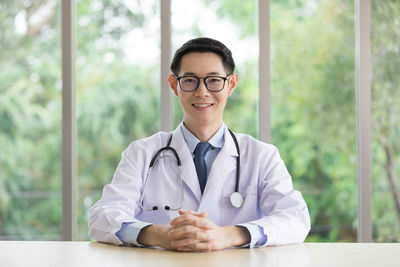 Portrait of happy man