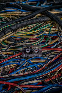 Full frame shot of cables
