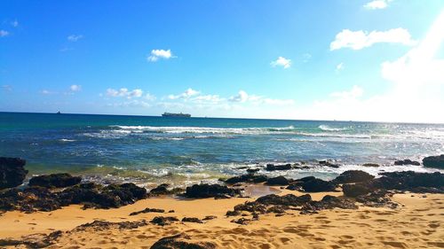 Scenic view of sea against sky