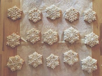 Directly above shot of people in basket