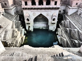 Digital composite image of old building