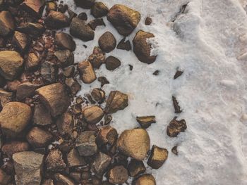 Full frame shot of stones