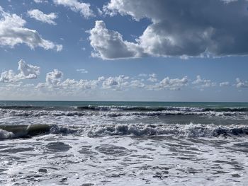 Scenic view of sea against sky