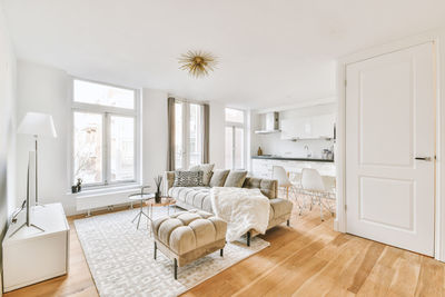 Interior of bedroom at home