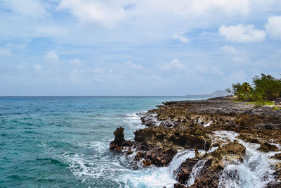 Scenic view of sea against sky