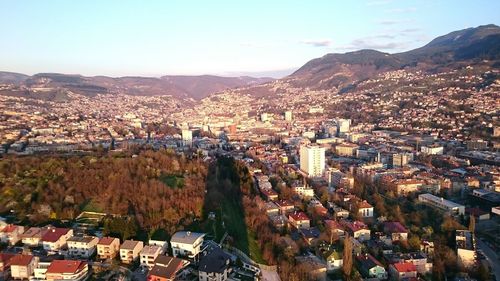 Aerial view of cityscape