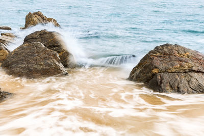 Scenic view of beach