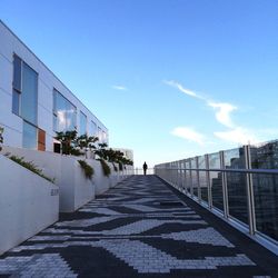 View of built structure against blue sky