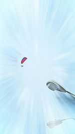 Low angle view of parachute