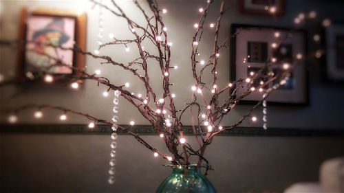 Close-up of illuminated lamp