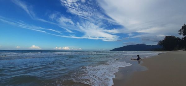 Scenic view of sea against sky