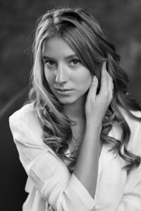 Close-up portrait of young woman