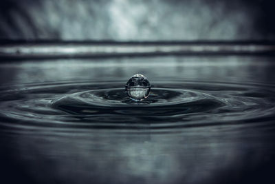 Close-up of rippled water