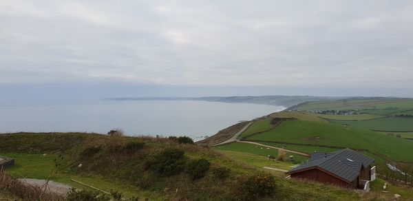 Scenic view of landscape against sky