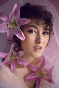 Portrait of young woman
