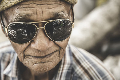 Portrait of man wearing sunglasses